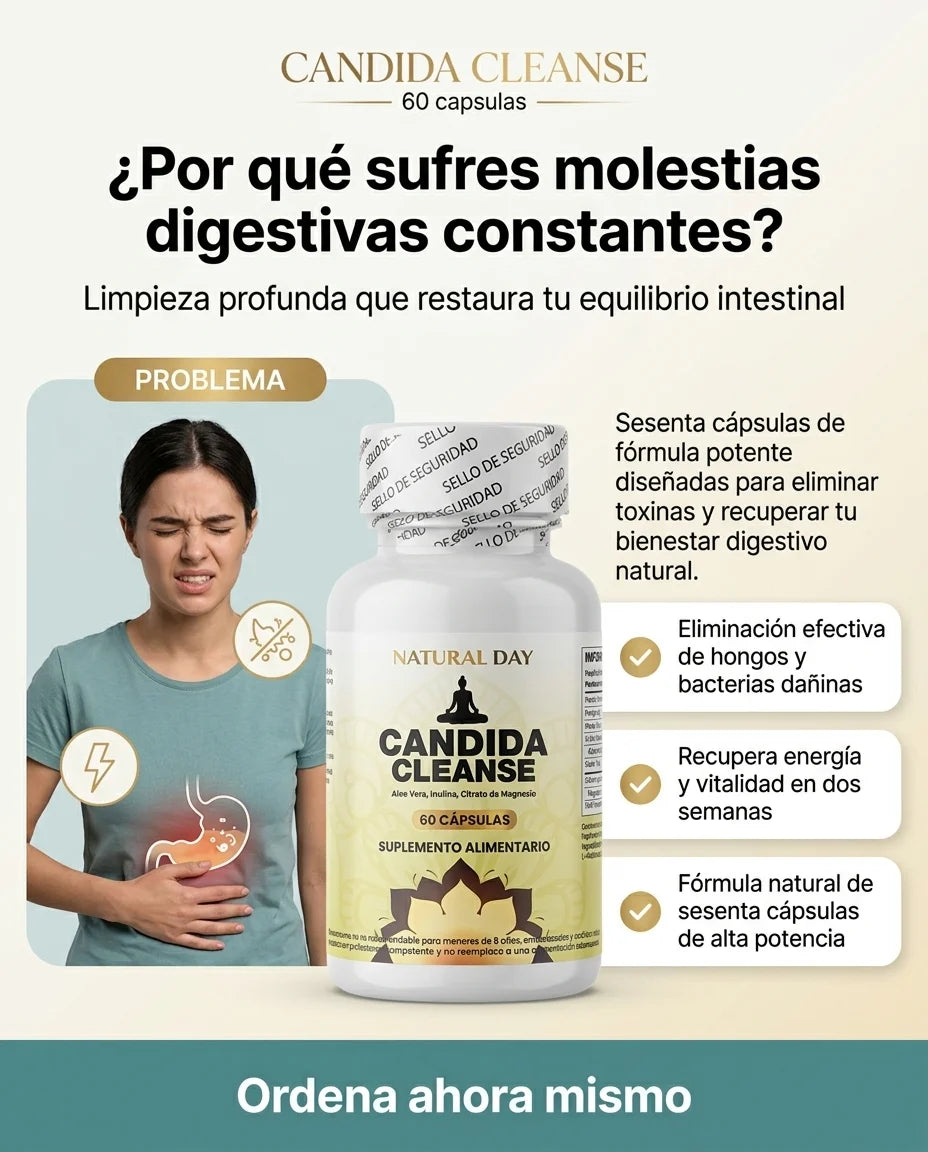 CANDIDA CLEANSE Original — Recupera tu equilibrio intestinal de forma natural